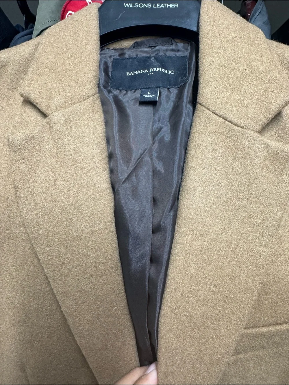Banana Republic Camel Wool-Blend Blazer